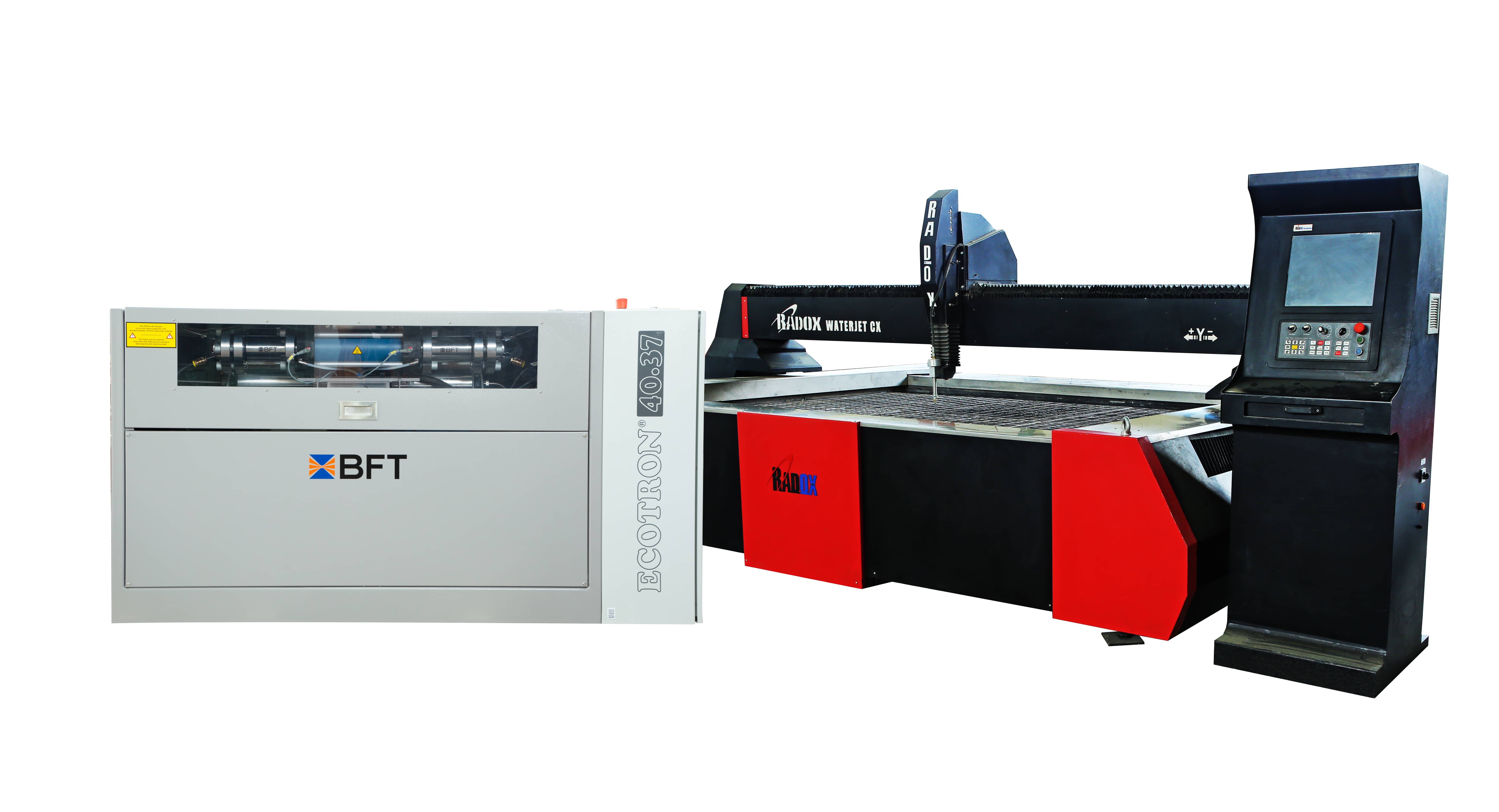 CNC Waterjet cutting machine (KMT 50HP) 3800Bar